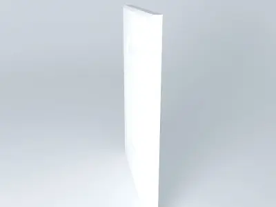 Mission Style Raised Panel Door (components) Free 3D model