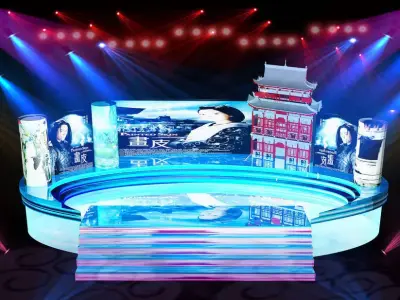 Stage party concert fashion catwalk T station  15 3D model