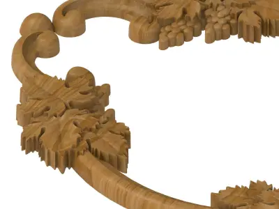 Carved picture frame STL 3D model 145