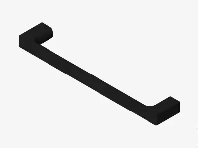 Hand Towel Holder - Single - Luxury - Glide Low-poly 3D model