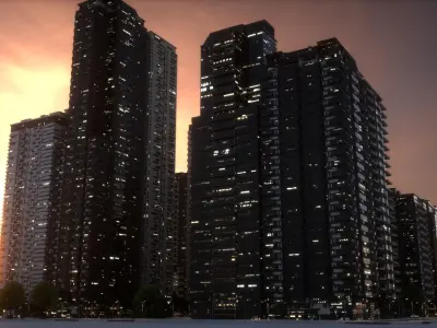 City Block Type B10 3D model