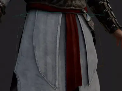 Altair 3D Model Assassins Creed Rigged PBR Blender FBX OBJ Low-poly 3D model