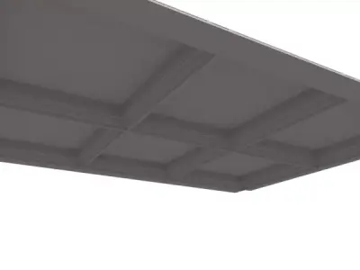 celling double hung window frame Low-poly 3D model
