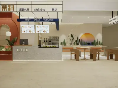 A Healthy Food Shop 3D model