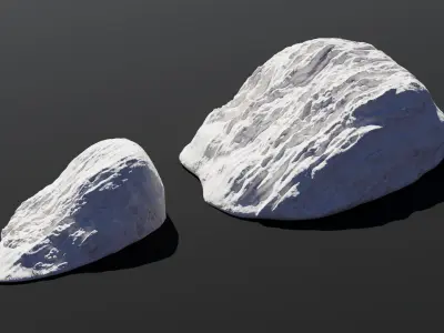 Travertine Terrace Pools - 3D Modular Asset Pack 3D model