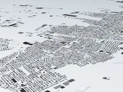 Jersey City Streets and Buildings 3D model