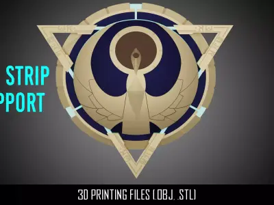 Genshin Impact - Candace shield - led strips support 3D print model