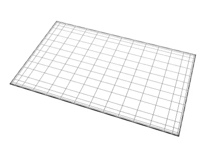 Zone sheet of paper 3D model