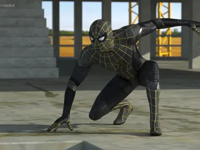  Spiderman Rigged Collection for Maya 