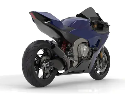 Generic Motorcycle 01 3D model