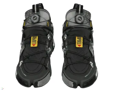 Cyberpunk fashion sneaker 5 Urban Techwear scifi future shoes  Low-poly 3D model