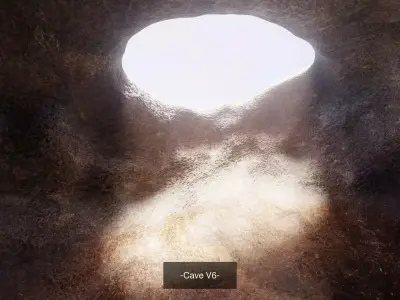 4 Caves Collection - Base Cavern Environments 3D Model Pack