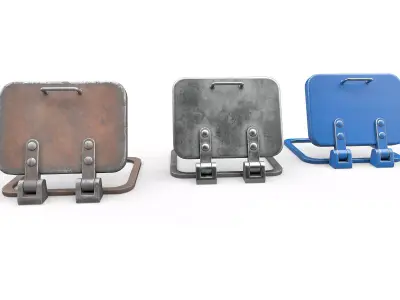 Old Hatch v2 Low-poly 3D model