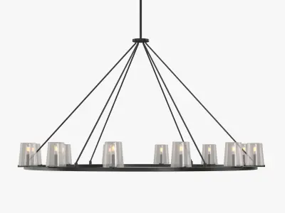 Pauillac Round Chandelier 60 in 3D model