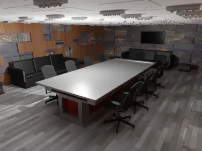 Conference Room  Low-poly 3D model