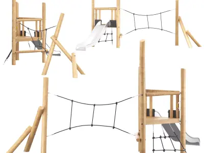 Kompan Tower and Net  3D model