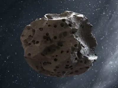 Detailed asteroids high-poly set with 5k texture 3D model