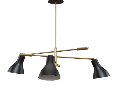 Crate and Barrel - Kace 3 Arm Chandelier 3D model