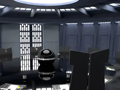 Set 6 - Death Star Conference Room 1-6 scale Hottoys 3D print model