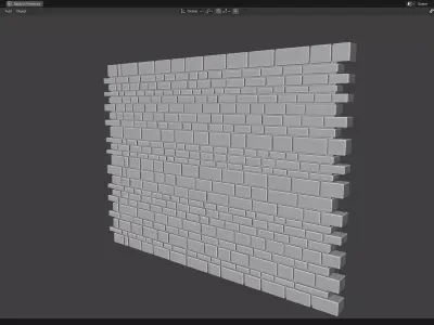 Brick Wall Seamless 3D print model