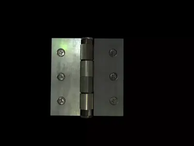 hinge metal door Low-poly 3D model