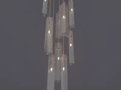 Chandelier 3D model Airlight 3D model