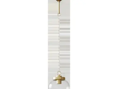 OTERSKEN Pendant lamp clear glass bow 3D model