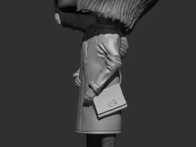 Coraline girl 3D print model