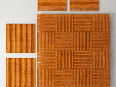 Decor of bamboo collection 3D model