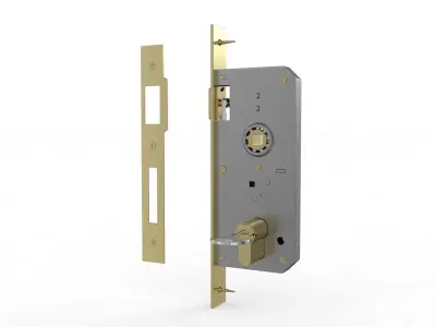 Door Lock with Cylinder  3D model