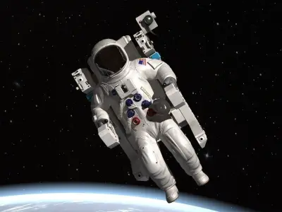NASA MMU Astronaut with backpack 3D model