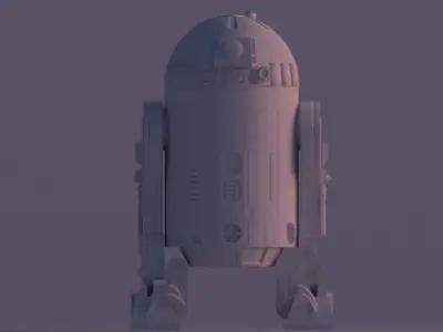 R2-D2 star wars r2d2 robot 3D model