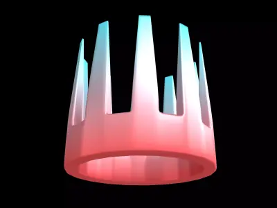 Crown v1 006 Low-poly 3D model