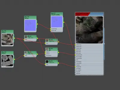 3d scanned nature forest roots 008 3D model