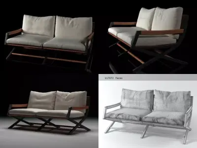 Emily bench 3D model