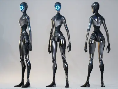 Robot12 Low-poly 3D model