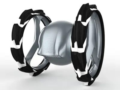 Futuristic research robot   3D model