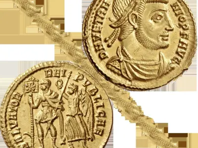 ancient coins colection Low-poly 3D model
