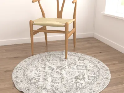 Round Rug Set 19 3D model