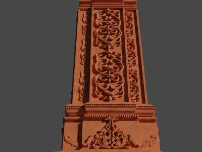 Indian Temple Pillar 2 Free 3D model