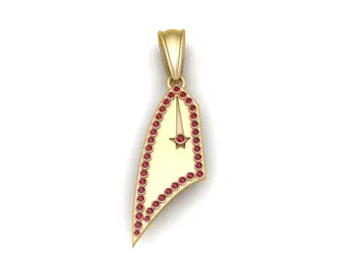3D GOLD PENDANT  3D print model purchase
