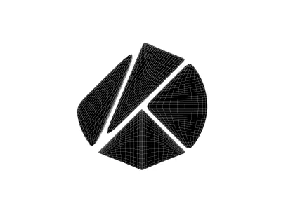 Klaytn Coin v2 004 Low-poly 3D model