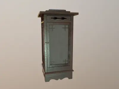 Japanese Lamp Low-poly 3D model