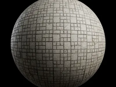 Concrete floor tiles 02 Texture