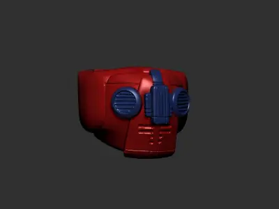 helmet high poly sculpt 3d printable ver 7 3D model 3D model 117