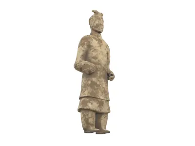 Qin Dynasty Terracotta Army Figurine v1 001 Low-poly 3D model