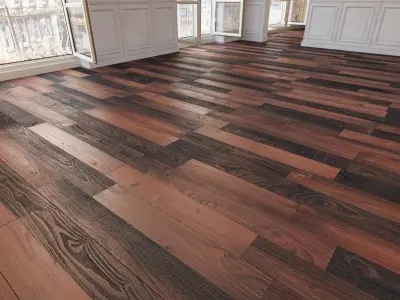 Wooden floor 27 WITHOUT PLUGINS 3D model