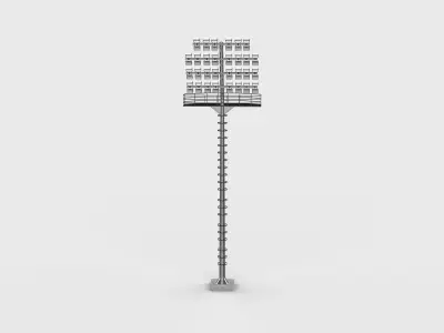Low poly Stadium Lights 03 3D model