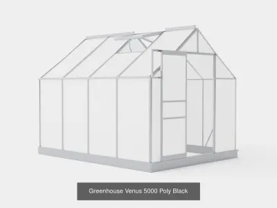 Collection of Greenhouse Venus 5000 Poly - 3 Models 3D Model Pack