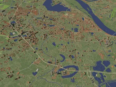 Hanoi Vietnam - city and urban 3D model